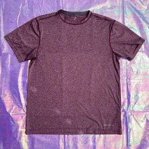 Eddie Bauer Basic Maroon Workout Shirt